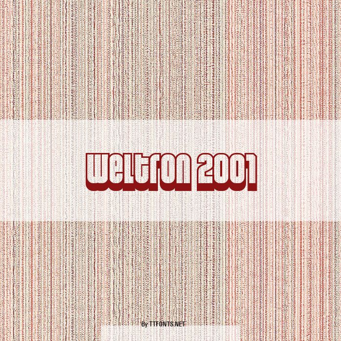 Weltron 2001 example